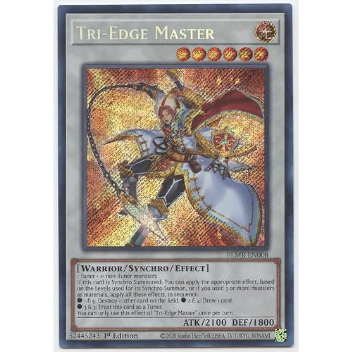 Tri-Edge Master - BLMR-EN008 - Secret Rare - 1st Edition.