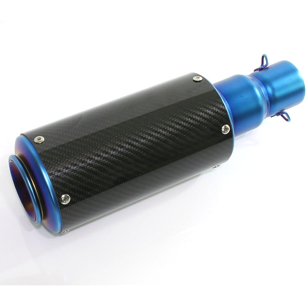 General purpose GP short silencer φ50.8 can type carbon/titanium browned fake titanium slip-on muffler