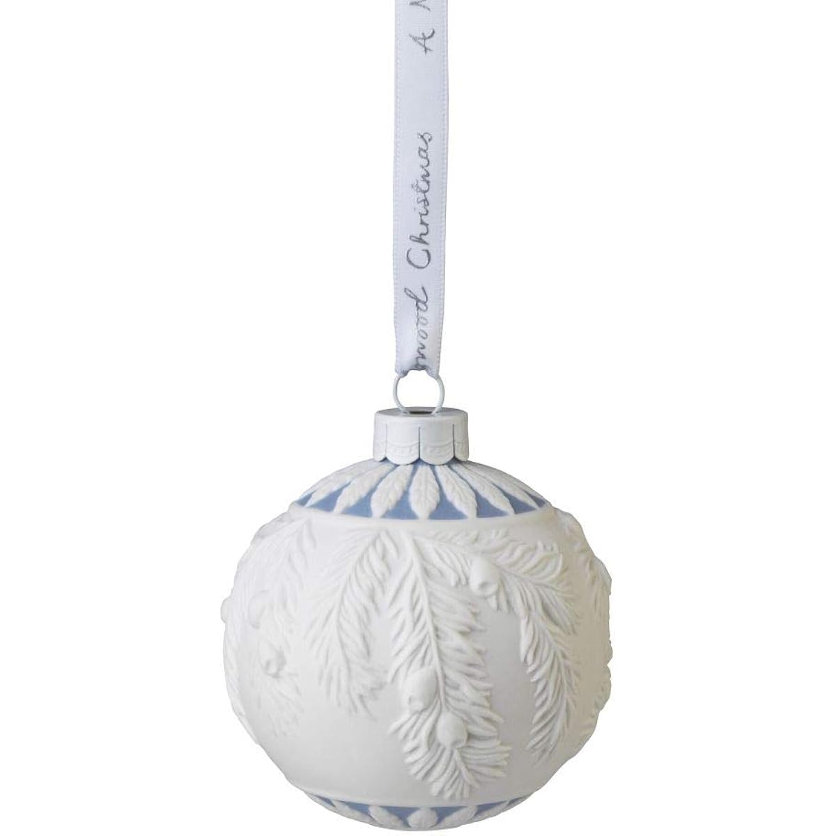 Wedgwood Frosted Mistletoe Bauble Ornament
