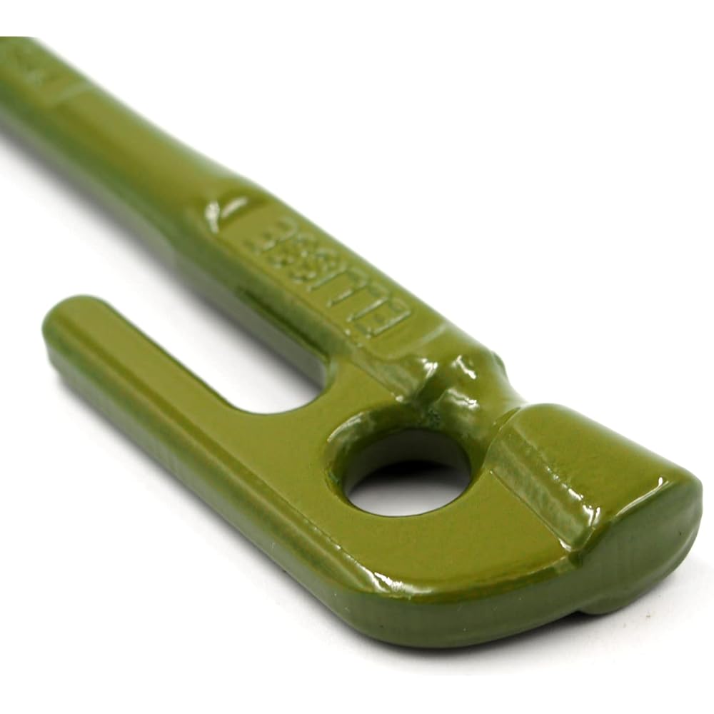 [Made in Tsubame-Sanjo] Forged peg Elize stake 38cm Set of 4 Olive powder baked paint MK-380OG MADE IN JAPAN