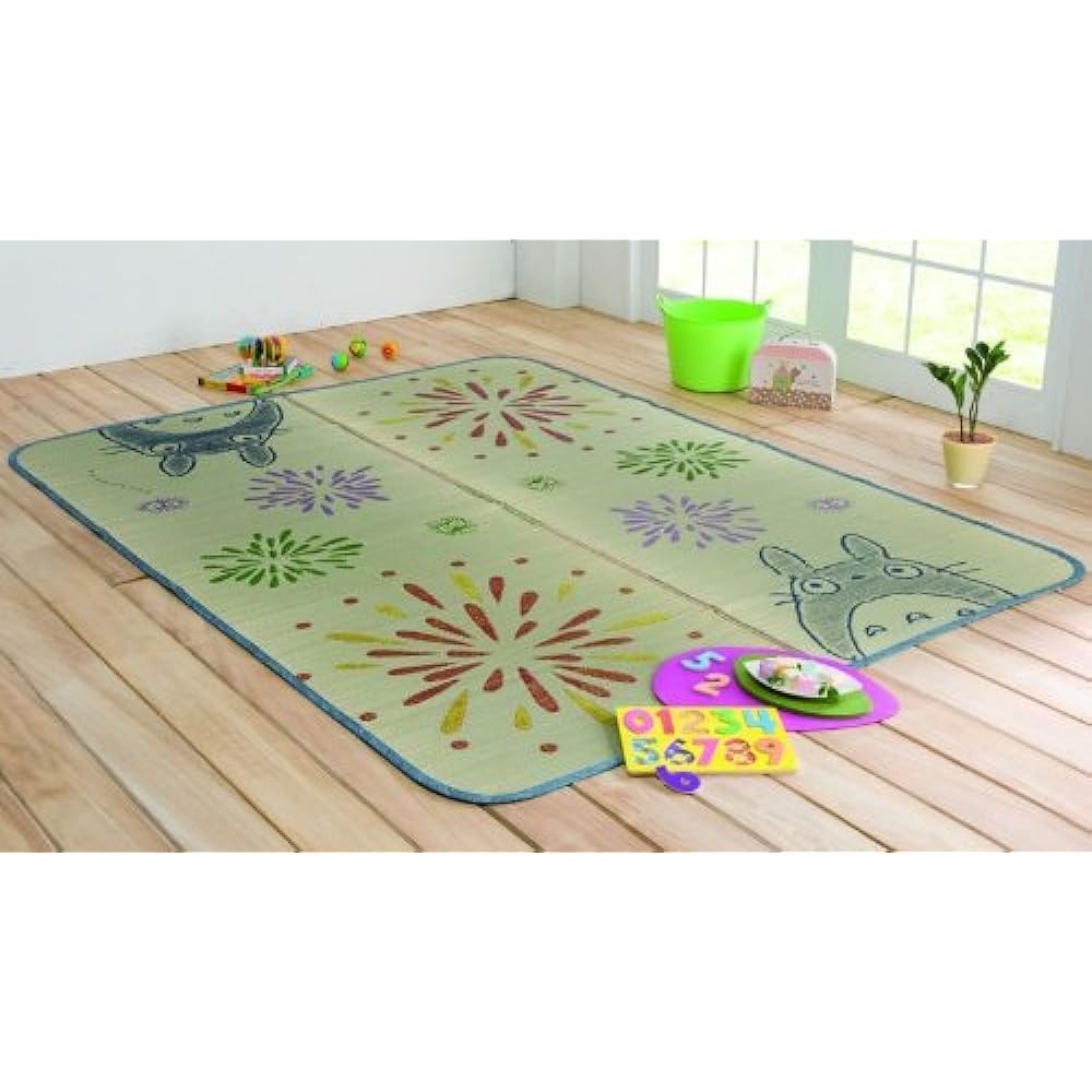 Totoro Ikehiko Rush Rug Carpet 3 Tatami Domestic Made "Hanabi" Approx. 176 x 230cm