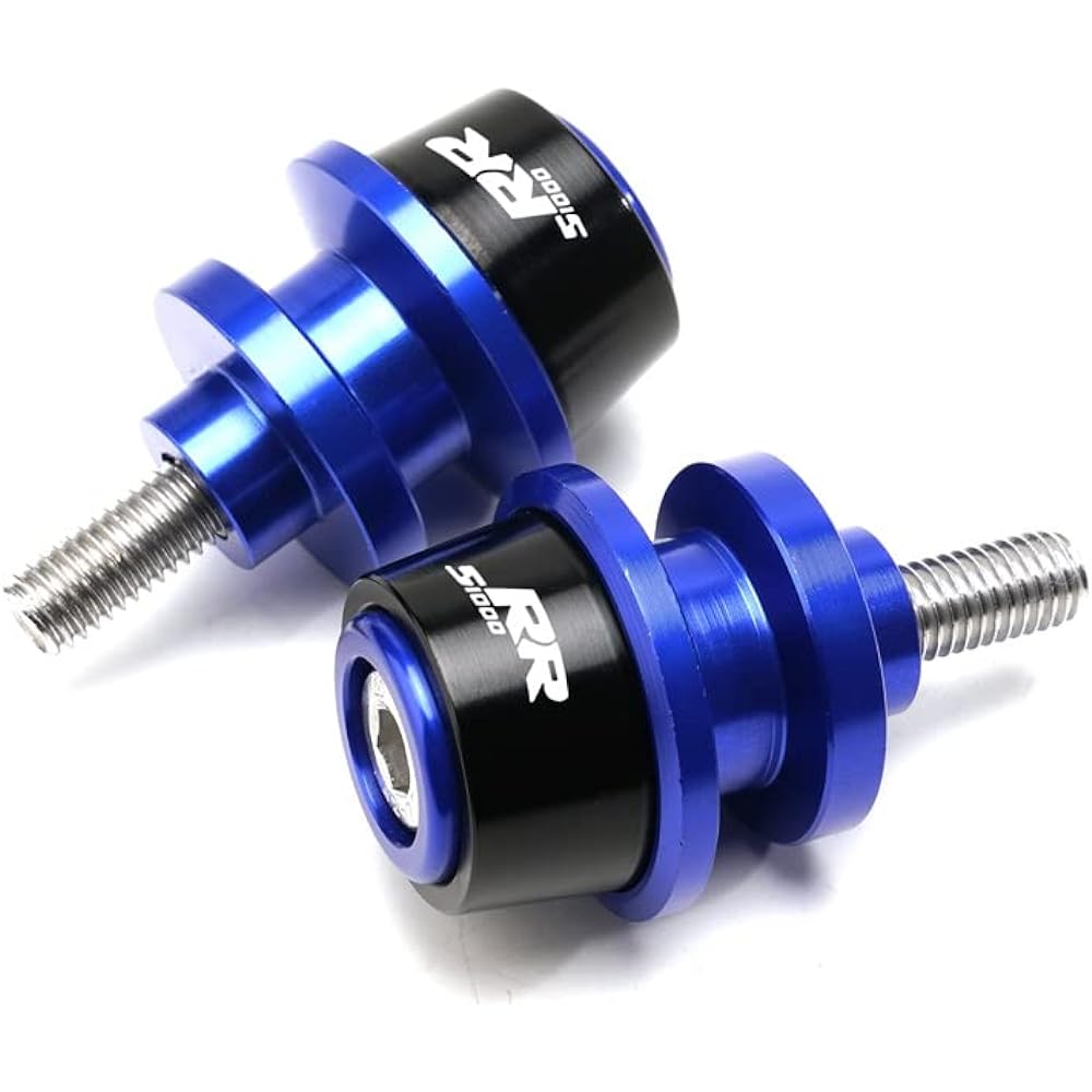 Motorcycle Swing Arm Bobbin Spool For B-M-W S1000RR HP4 S1000RR S 1000 RR 2014-2020 8MM Motorcycle CNC Aluminum Swing Arm Spool Slider Stand Screw (Color : Blue)