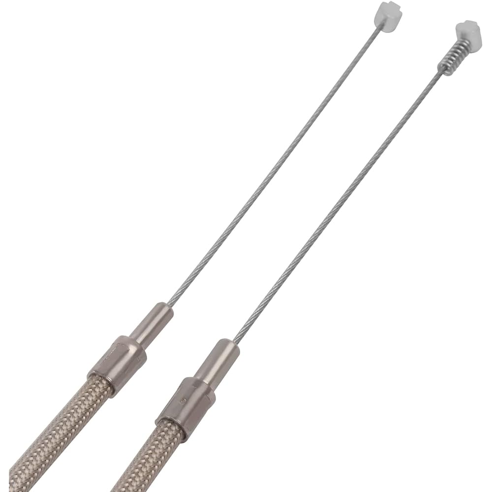 BAIONE Worldmotop 39" 43" 47" 51" Throttle Cable Fits: Harley Iron XL 883 1200 Dyna Softail Fat Boy Heritage Road King XL883 XL1200 Throttle Clutch Cable Wire (51")