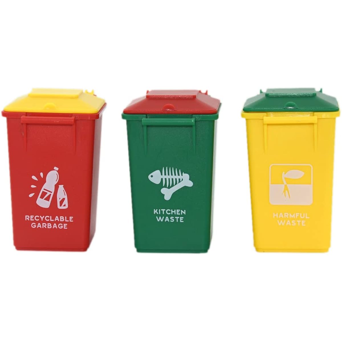 AITING Trash Can Toy Kids Toy Push Car Garbage Can Truck Garbage Can Mini Curbside Car Garbage Can
