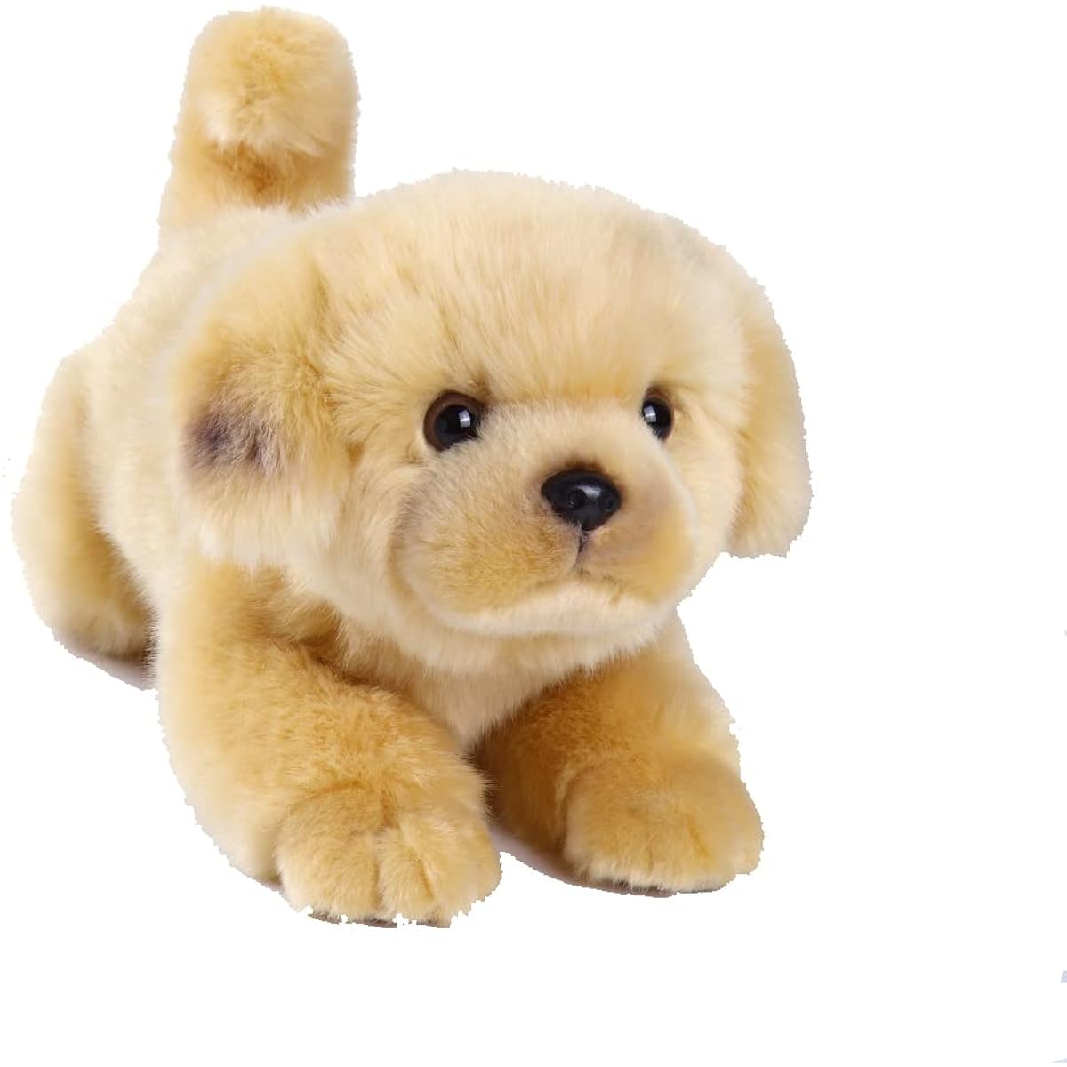 Golden Retriever Stuffed Animal Simulation Dog - Realistic and Lifelike Soft Handmade Lying Dog Plush Toy Puppy - Present Gift for Boys and Girls