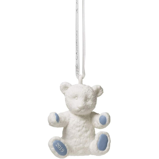 Wedgwood 2019 Baby's First Christmas Blue Ornament