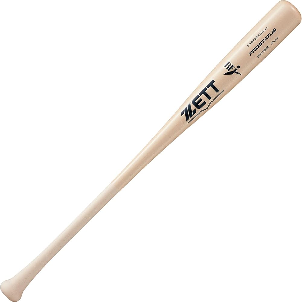 ZETT Hardball Baseball Bat Prostatus Wooden (North American Hard Maple) Professional Player Model 2023 Model Made in Japan BWT14384L