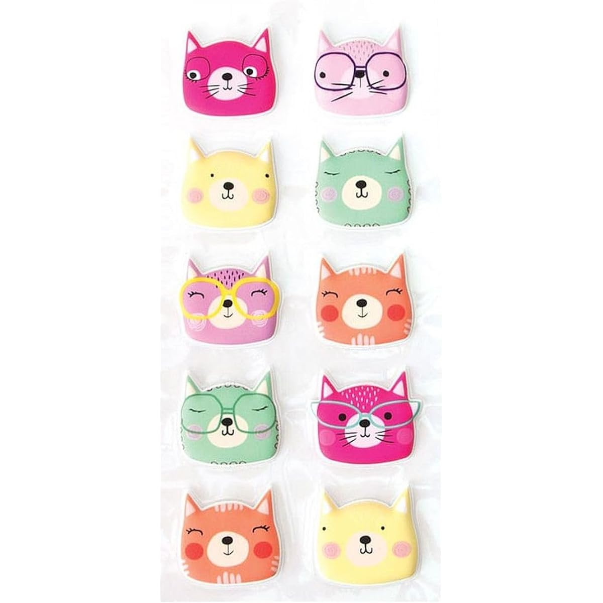 Playhouse Curious Kitten Soft and Fluffy Sticker Sheets of 10