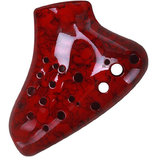 3-Tube AC Plastic Ocarina 3-Tube Alto C Tune Plastic Drop-Proof Student Ocarina Musical Instrument Ocarina Musical Instrument (Blue, Green, Red)