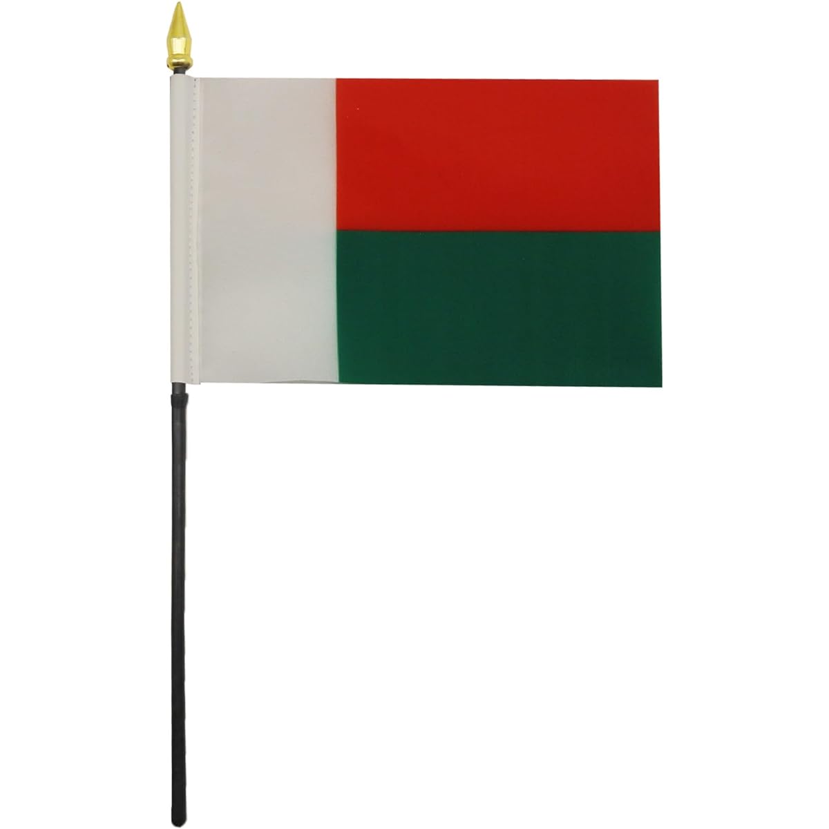 AZ FLAG Madagascar Table Flag 4" x 6" - Madagascar Desk Flag 15 x 10 cm - Golden Spear Top