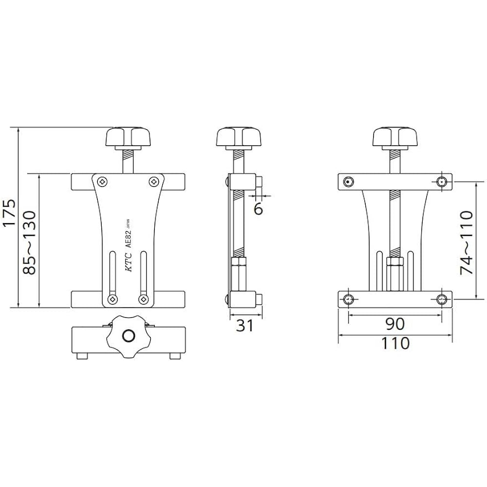 Kyoto Machinery Tools (KTC) Cam Pulley Lock Tool AE82