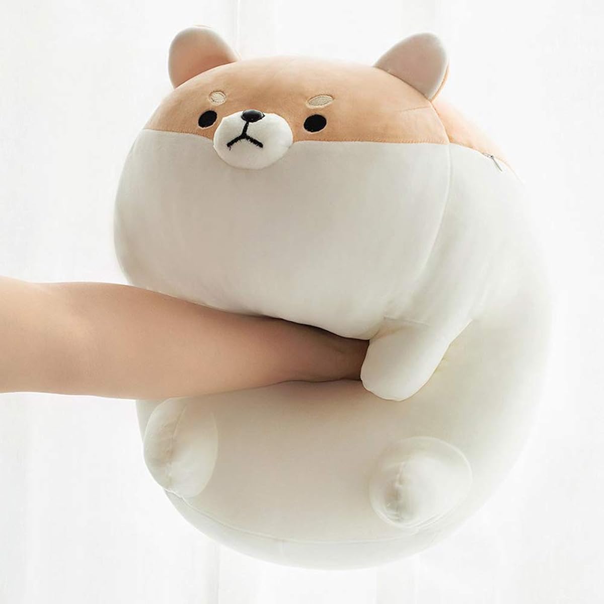 sofipal Shiba Inu Plush Pillow Corgi Stuffed Animal Cute Soft Shiba Inu Plush Pillow Toy Gift Valentine's Day Christmas (Brown 19.6 inch)