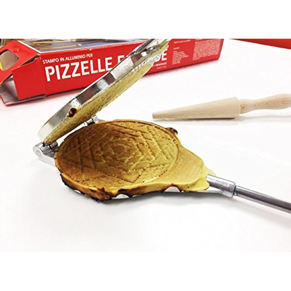 EPPICOTISPAI Waffle Maker (Round/Thin) / Made in Italy 41.5cm Handmade Waffle Cone