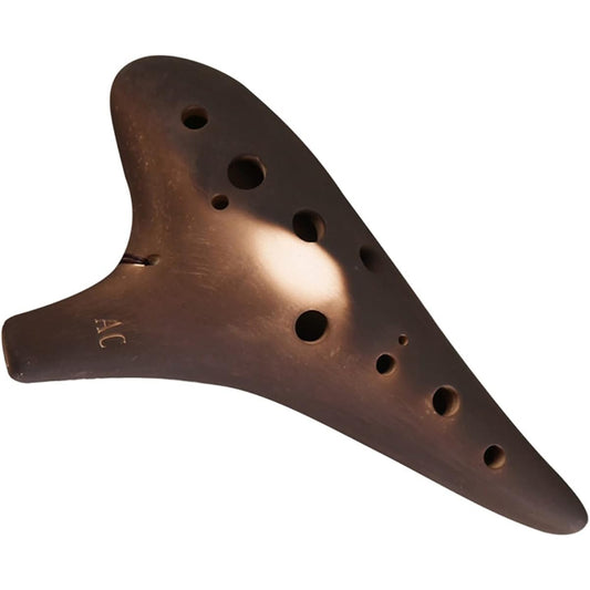 12 Holes Ceramic Ocarina Musical Instrument Alto C Key Smoked Ocarina Flute Beginner Ocarina Musical Instrument Gift Ocarina Musical Instrument
