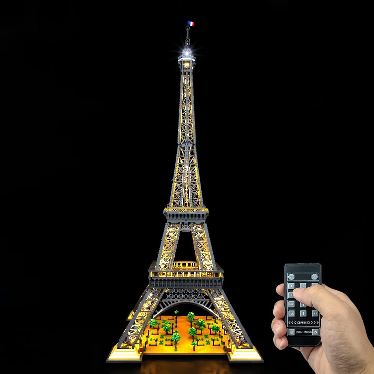 Kyglaring LED Lighting Kit (No Model) for Lego Eiffel Tower 10307 Model Building Kit No Lego Building Set (Classic Remote Version)