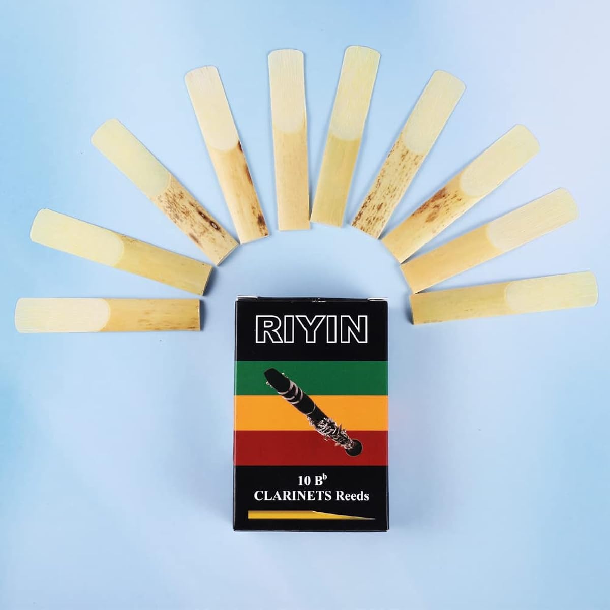 Clarinet Reeds Strength 2.0 Traditional B Flat Clarinet Reeds with Box Pack of 10