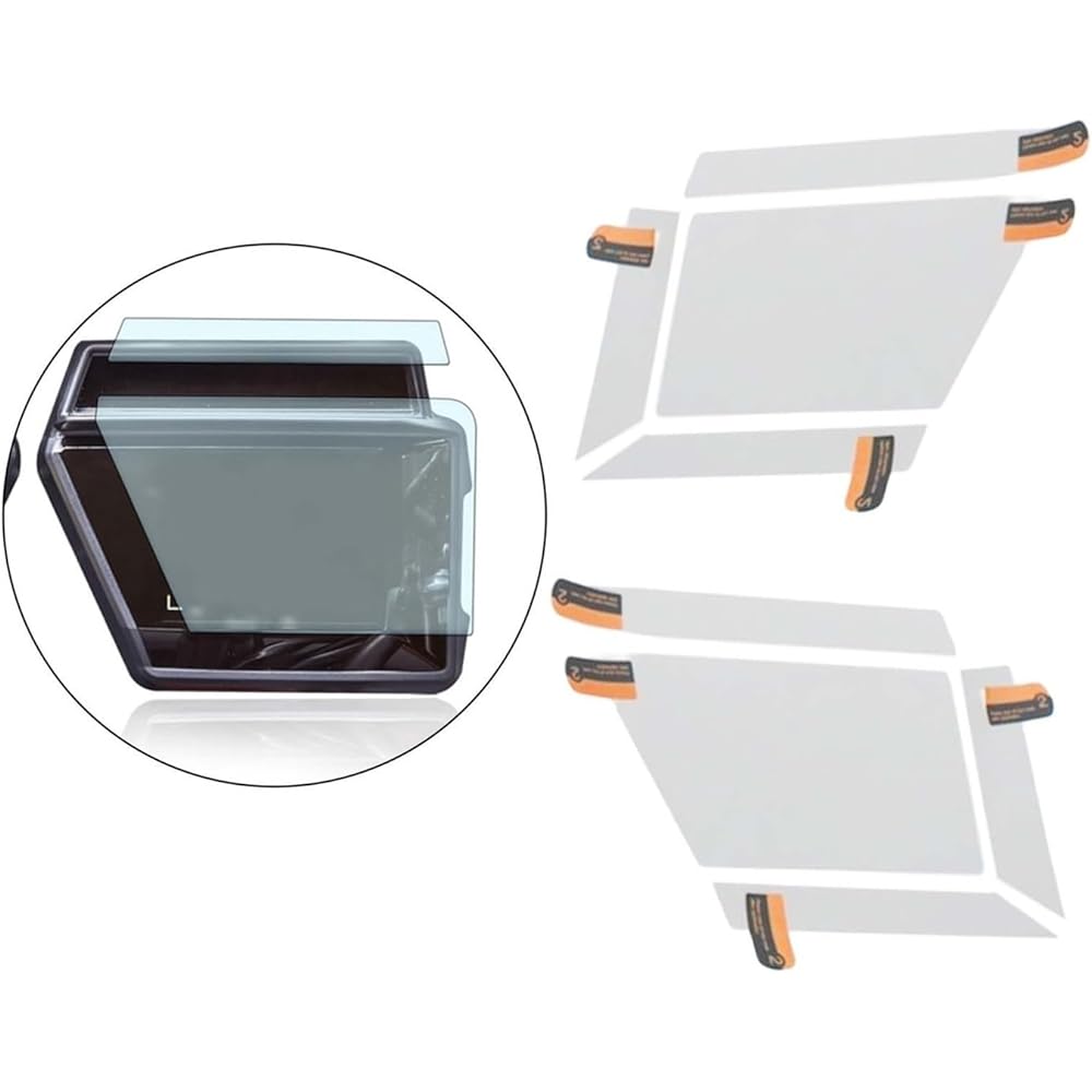 Fits for Tracer 9 2021-2022 Spare Parts Easy to Install 2Pcs Motorcycle Screen Protector Instrument Protection Film Protector Instrument