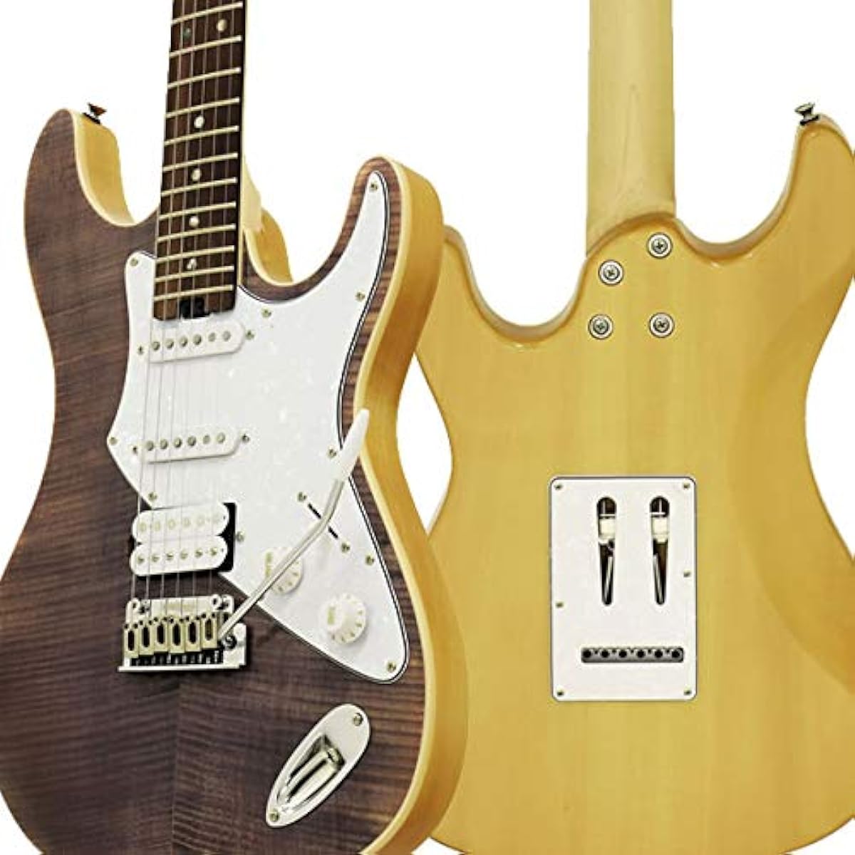 AriaPro2 Electric Guitar Beginner's 16-piece set including headphones, guitar and amPlug2 amplifier 714-AE200/LV (lavender)