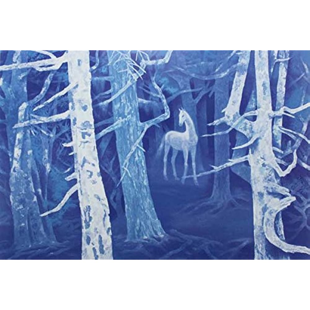 Art Shop Forms Higashiyama Kaii "Hakuba Forest" Art Poster Framed Item (Frame Silver)