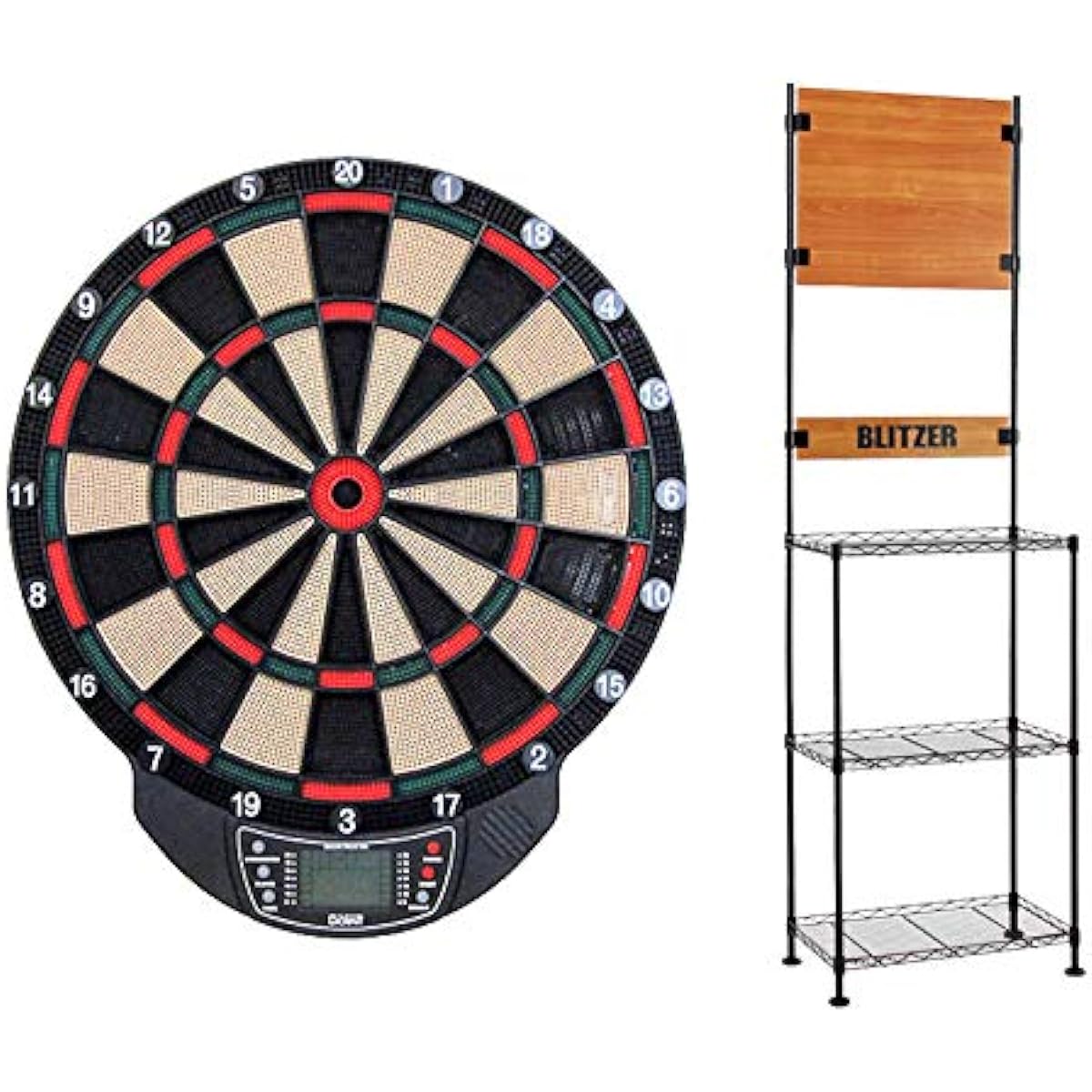 Dart Board Electrick Board 501 G/R & Dart Stand BSD21-ML Set