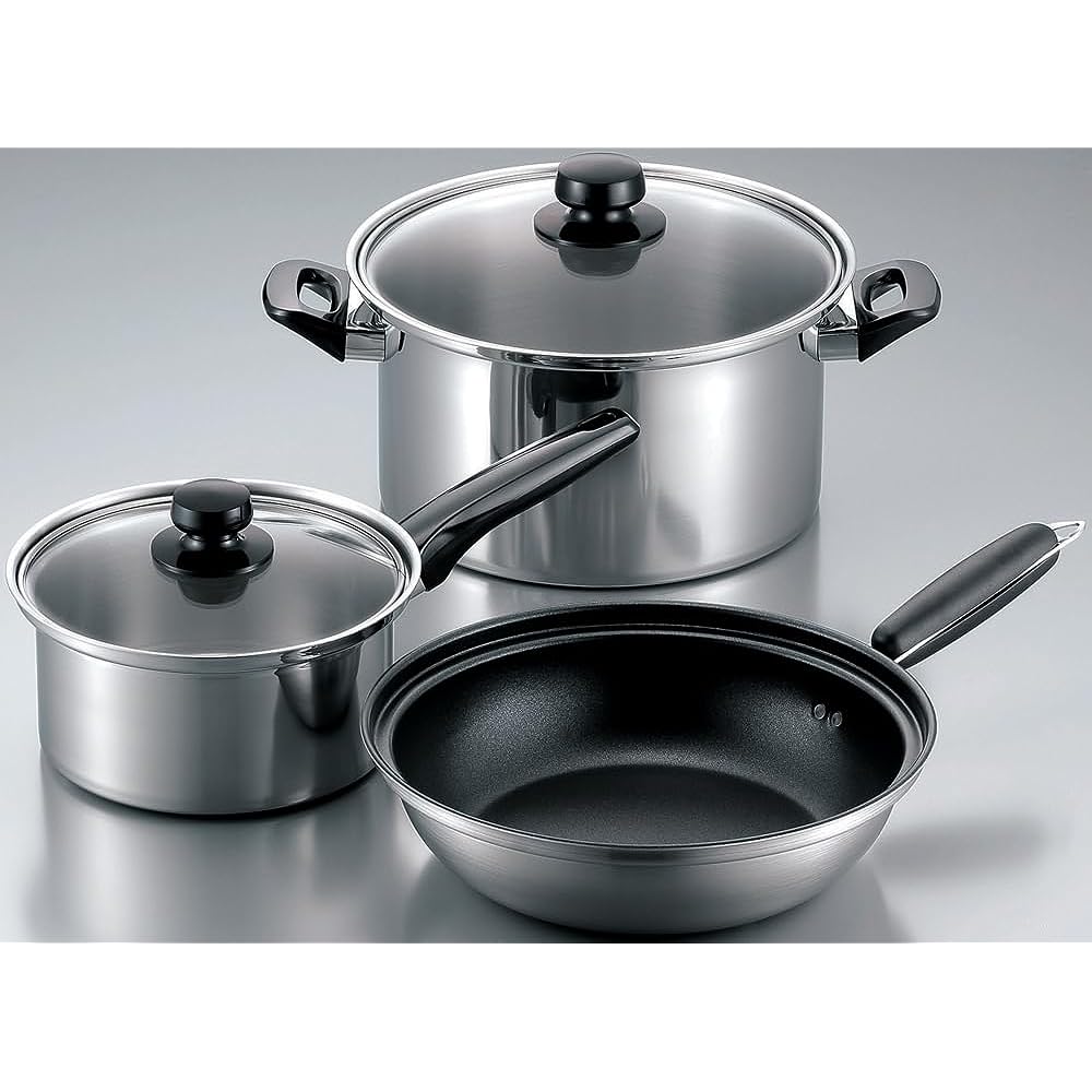 Fujinos IH Compatible Elec Master Light Mier 20cm Two Handed Deep Pot 133090