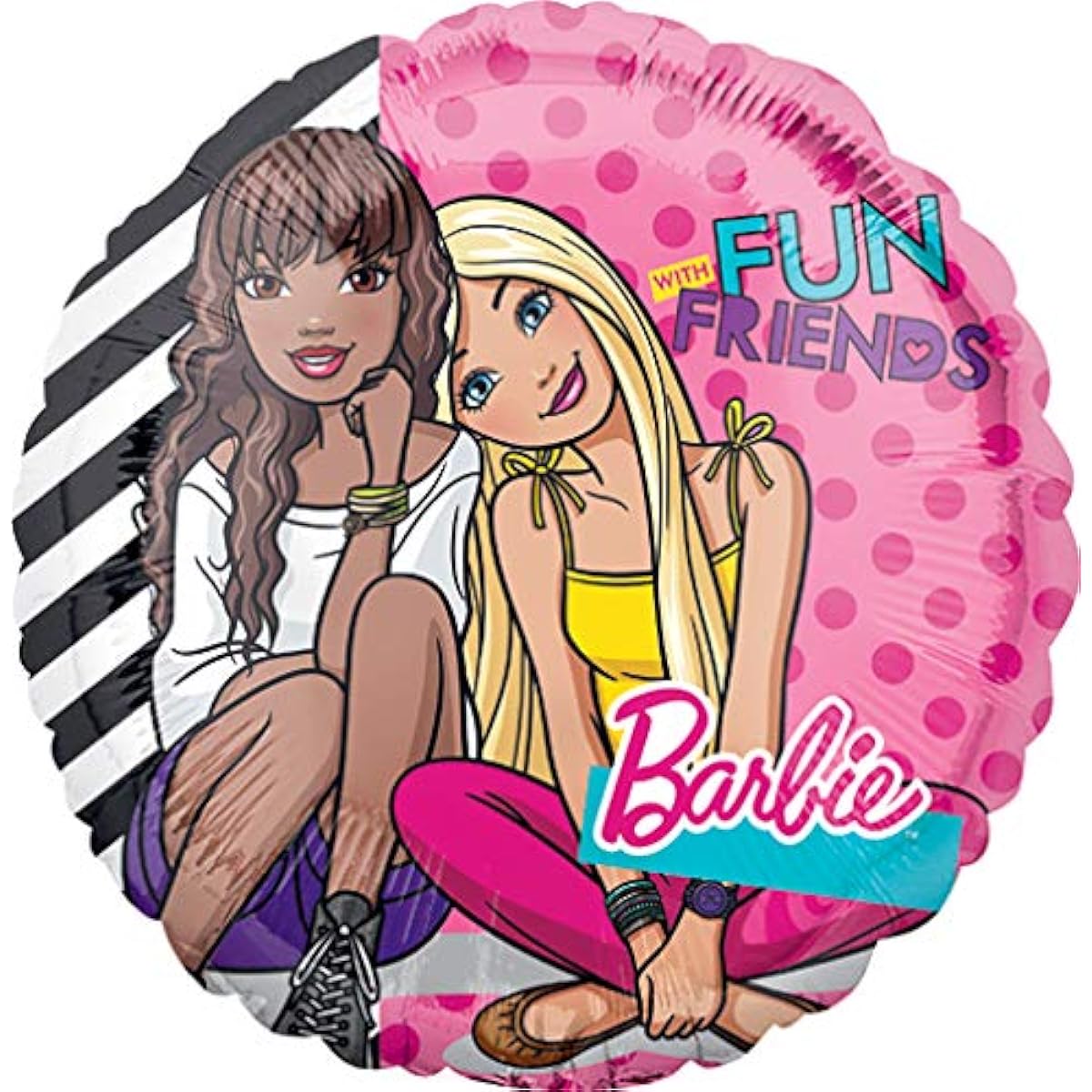LOONBALLOON Barbie and Friends Balloon Anime Movie Character Balloon for Kids Birthday Theme Party Balloons are made and not sold by Barbie.