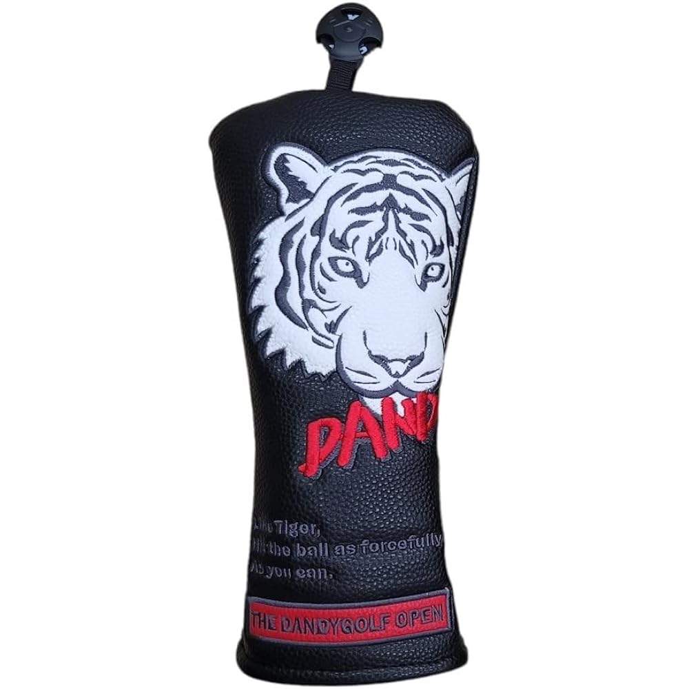 DANDY GOLF Golf head cover for fairway wood, with number tag (number tag: 3, 4, 5, 7, X), wood cover club cover [parallel import goods]