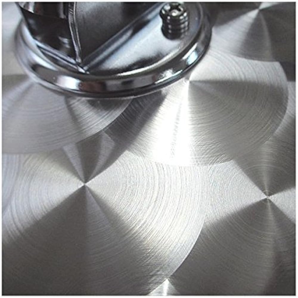 Shinei Bussan Truck Auxiliary Mirror Round Bar Type Flat Diameter Approx. 21cm Stainless Steel Scale Pattern Made in Japan FB-20CUG