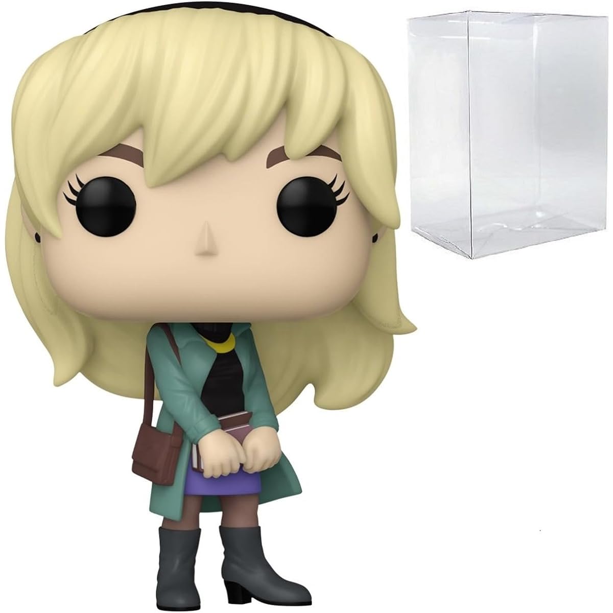 POP Marvel Spider-Man Gwen Stacy Exclusive Funko Vinyl Figure (Includes Compatible Box Protector Case) Multicolor 3.75"