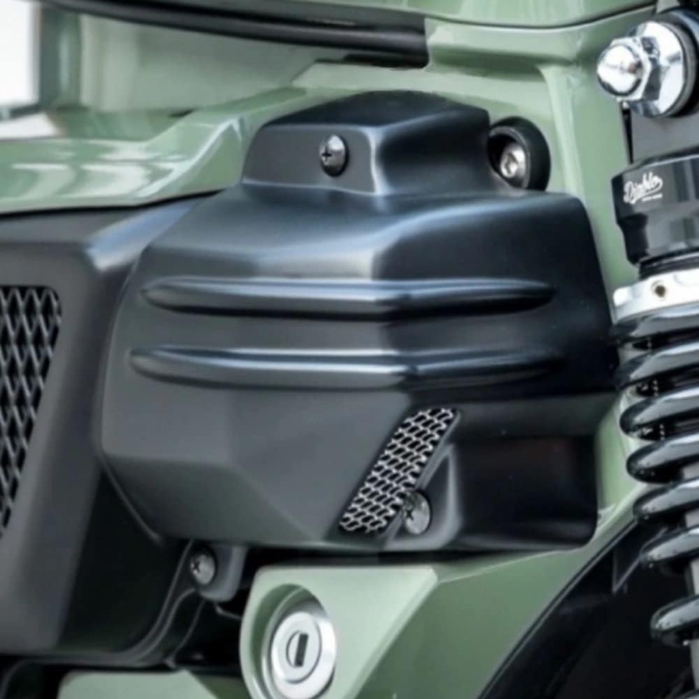 Honda Hunter Cub CT125 Air Filter Cover V2 CT57 Diablo Custom Works V2 Air Filter Cover for Honda CT125