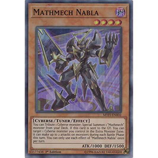 Mathmech Nabla - MYFI-EN002 - Super Rare - 1st Edition.