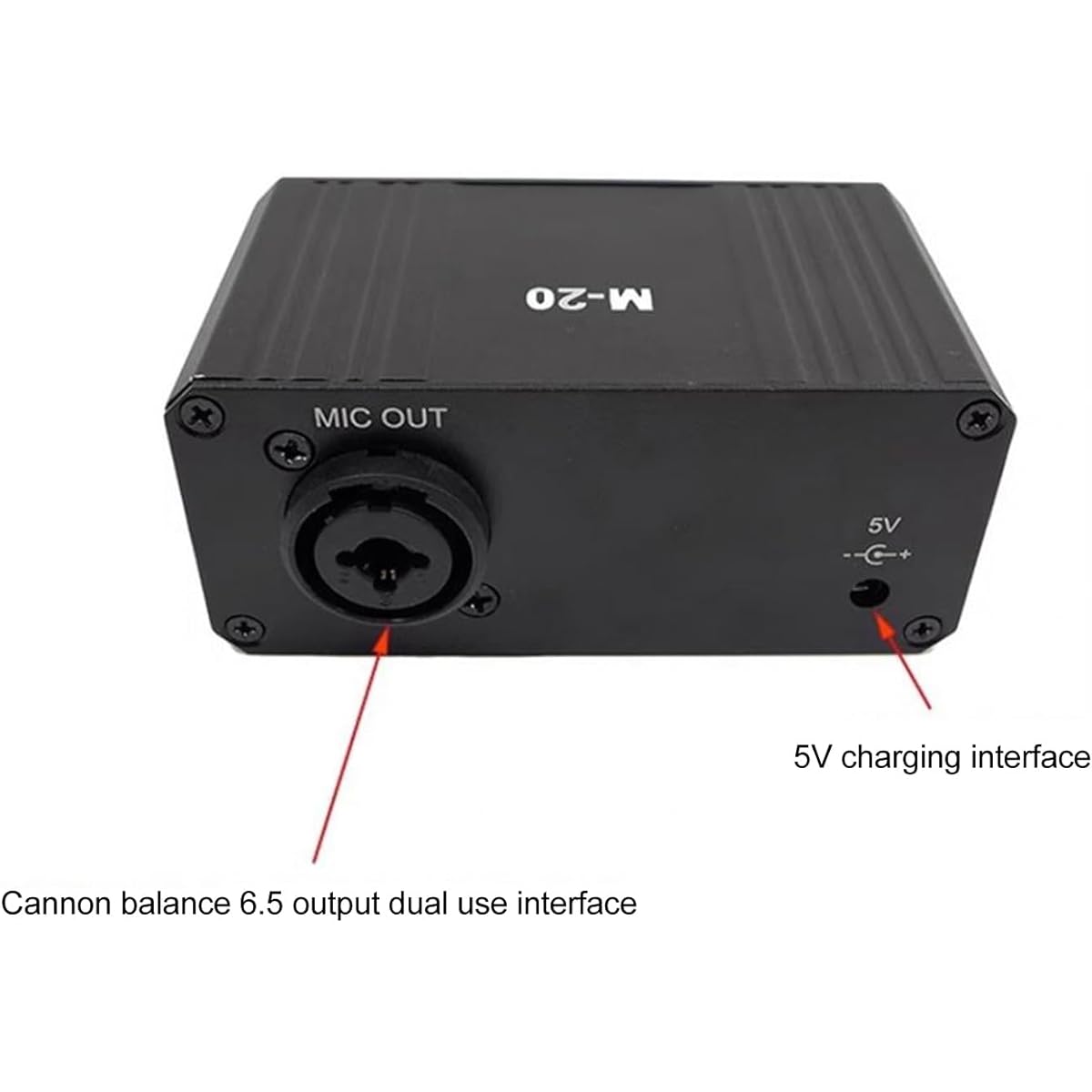 Mic Preamp High Gain 48V Power XLR Output Mic Preamp Mic Preamp for Dynamic Microphone and Condenser Microphone Booster