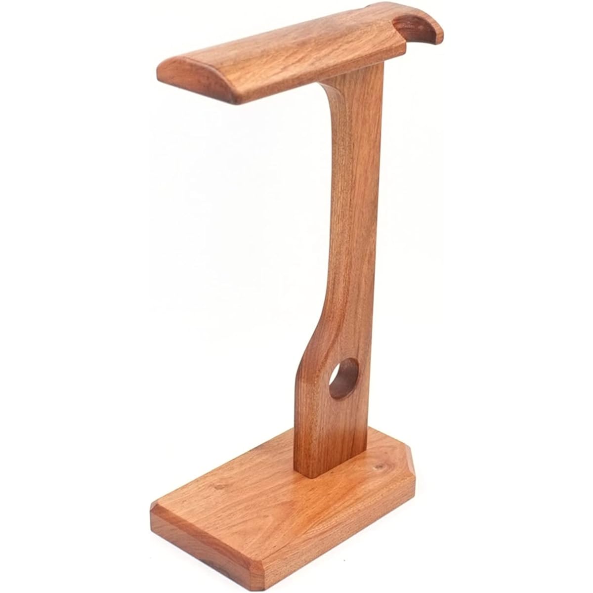 Headphone Stand/Headset Holder Handmade Headphone Stand Multifunctional Wooden Headphone Holder Walnut/Rosewood/Red Pear Flower/Earphone Headset Stand Desk Display Shelf PC Gaming Headset Stand (Color: Brazilian Rosewood)
