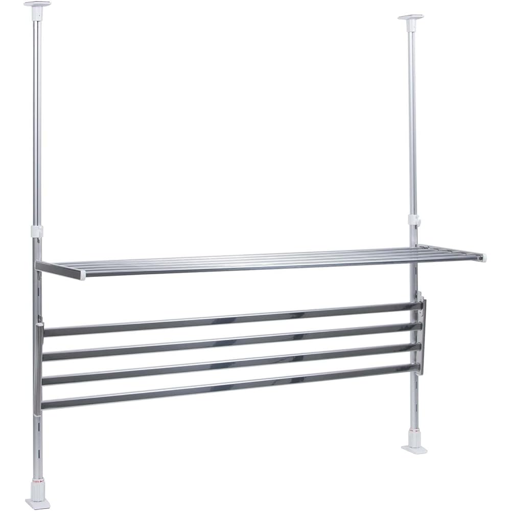 TAKUBO Mizukiri Shelf Series Tension Shelf 2 Tiers Width 90cm TP2-90