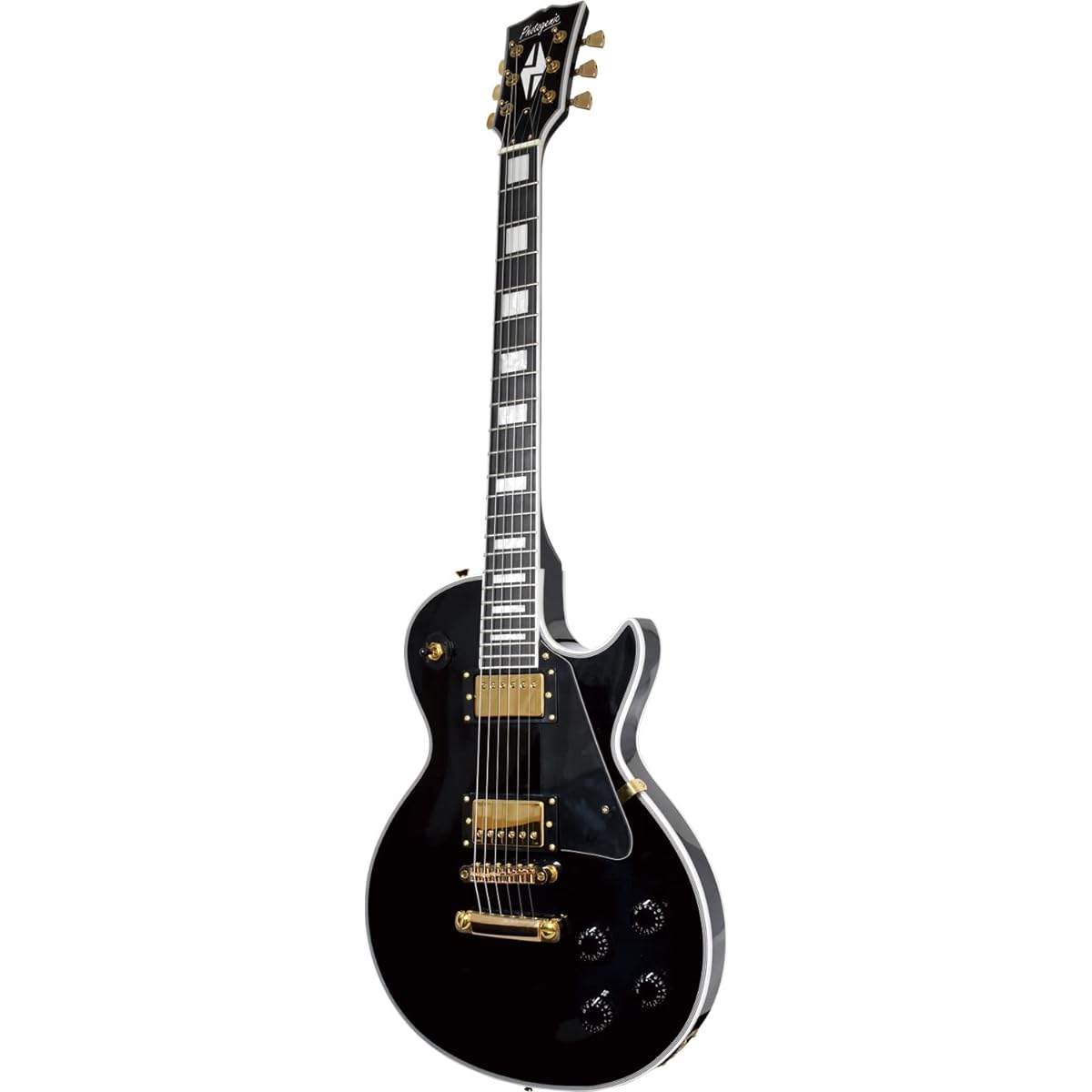 PhotoGenic Electric Guitar LP Custom Type LP-300C/BK Black [Soft case/shield/adjustment wrench included]