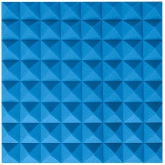 Anti-noise colored soundproof foam panels, moisture-proof fireproof acoustic panels for hotel apartments, sound-absorbing cotton, 20PCS, household items (blue) (blue)