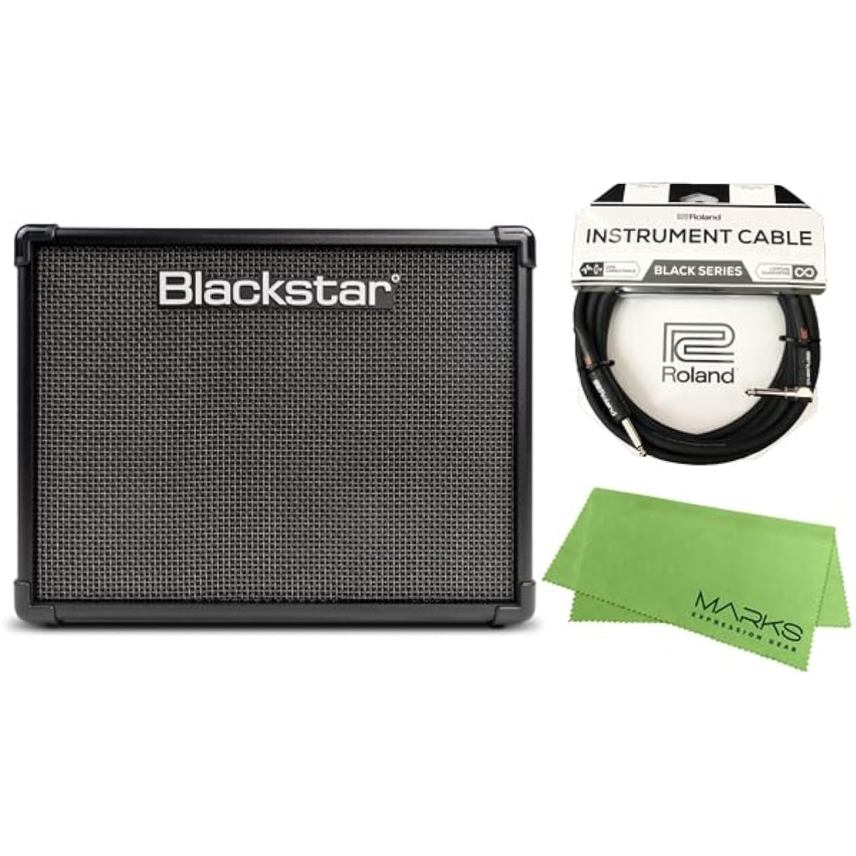 Blackstar ID:CORE40 V4 + Roland Cable + Marks Music Original Cloth Set