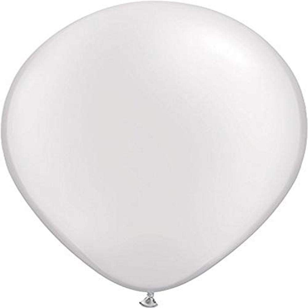 Rubber balloon Qualatex balloon (round plain/pastel pearl color) pearl white 50 pieces/bag