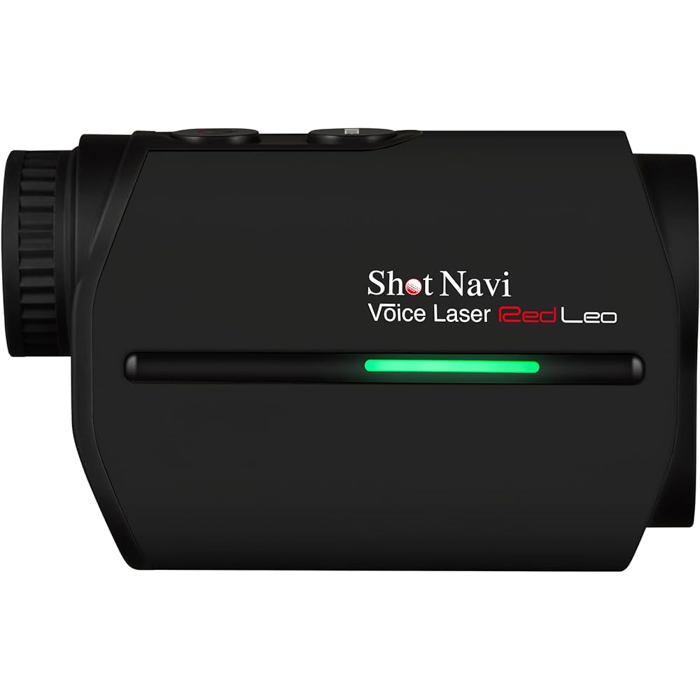 Shot Navi Golf Laser Distance Measurement Device Voice Laser Red Leo Visibility Red OLED High Speed 0.3 Second Measurement Height Difference Rechargeable Laser Distance Measurement Device Made in Japan