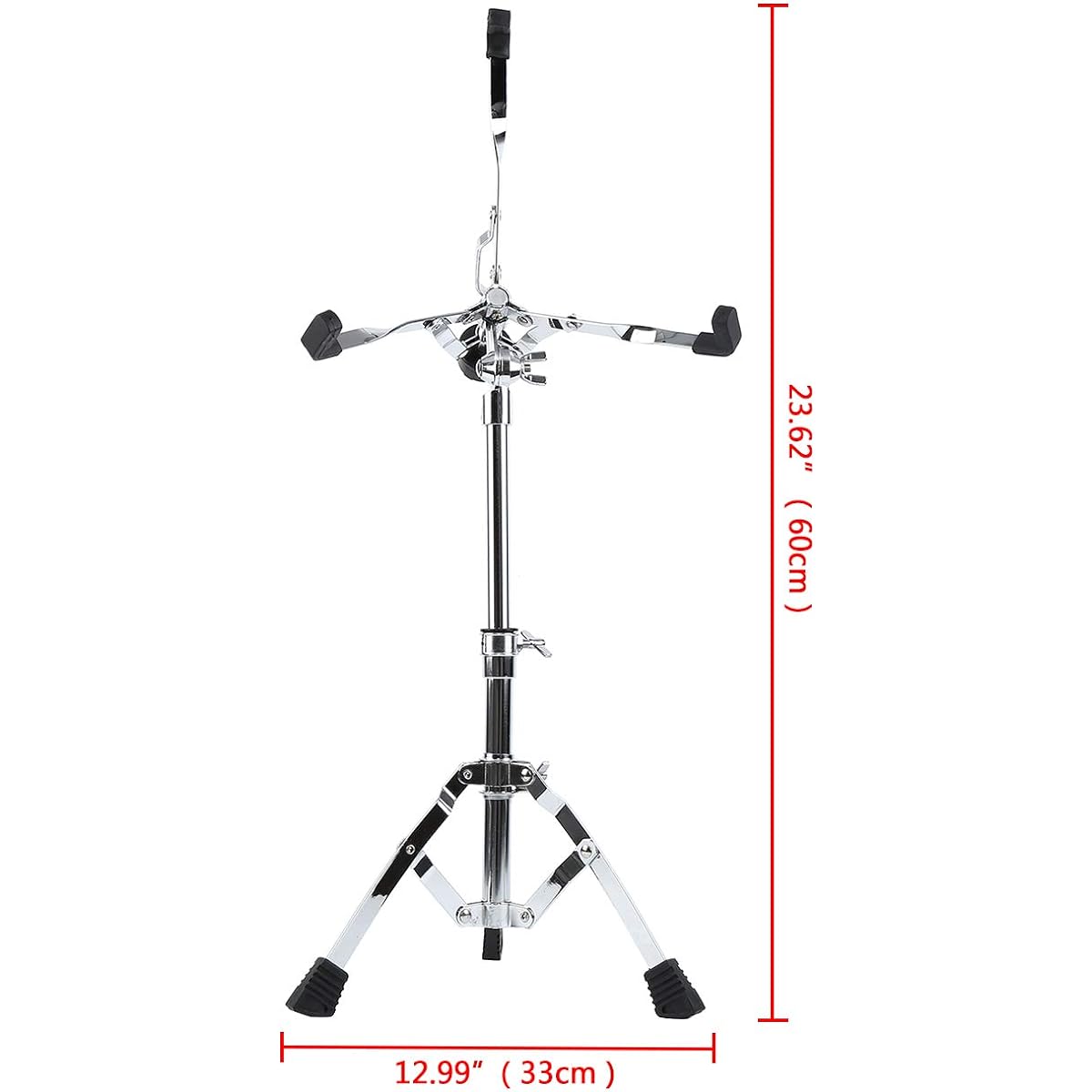 Ridgeyard Lightweight Snare Drum Stand Triangle Bracket Double Brace Holder 14.2~19.7" Adjustable Suitable for drums under 14" (only 3.5 lbs).