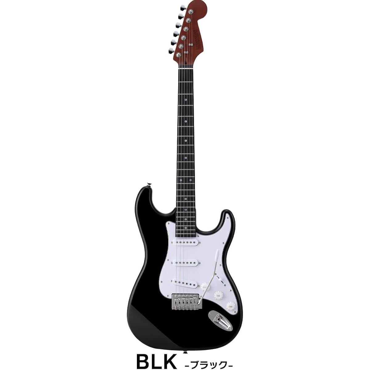 BUSKER'S BST-Standard BLK Electric Guitar Beginner Set with MG10 Stratocaster Roasted Maple Black Basker's