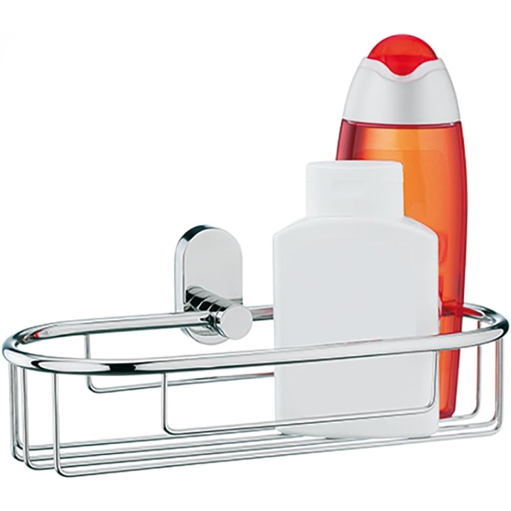 Kela Bathroom Rack Stainless Steel Size: 9.5 x 26 x 10.5 cm Basket Lucido 22689