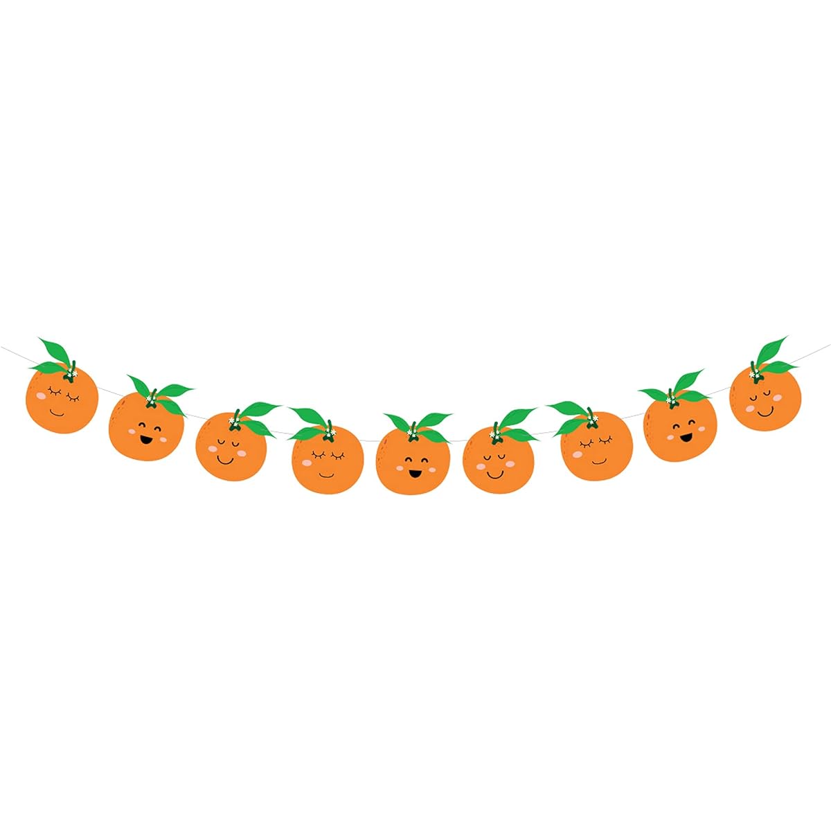 BignzwUra Little Orange Cutie Banner Tangerine Theme/Clementine Fruit/Baby Shower/Orange Clementine Party Favors Decorations for Boys/Girls Carnival/Event