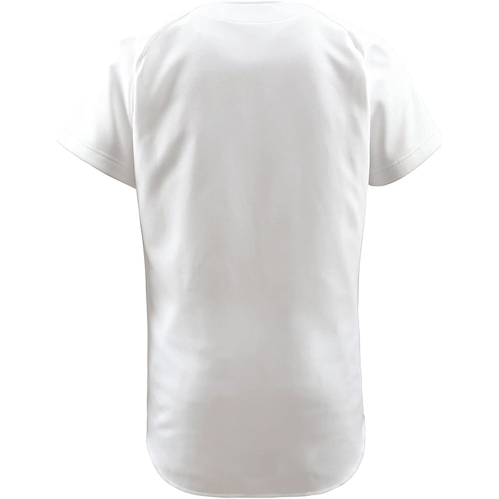 [DESCENTE] Baseball Baseball Shirt Full Open Shirt DB-1011B Men's S White