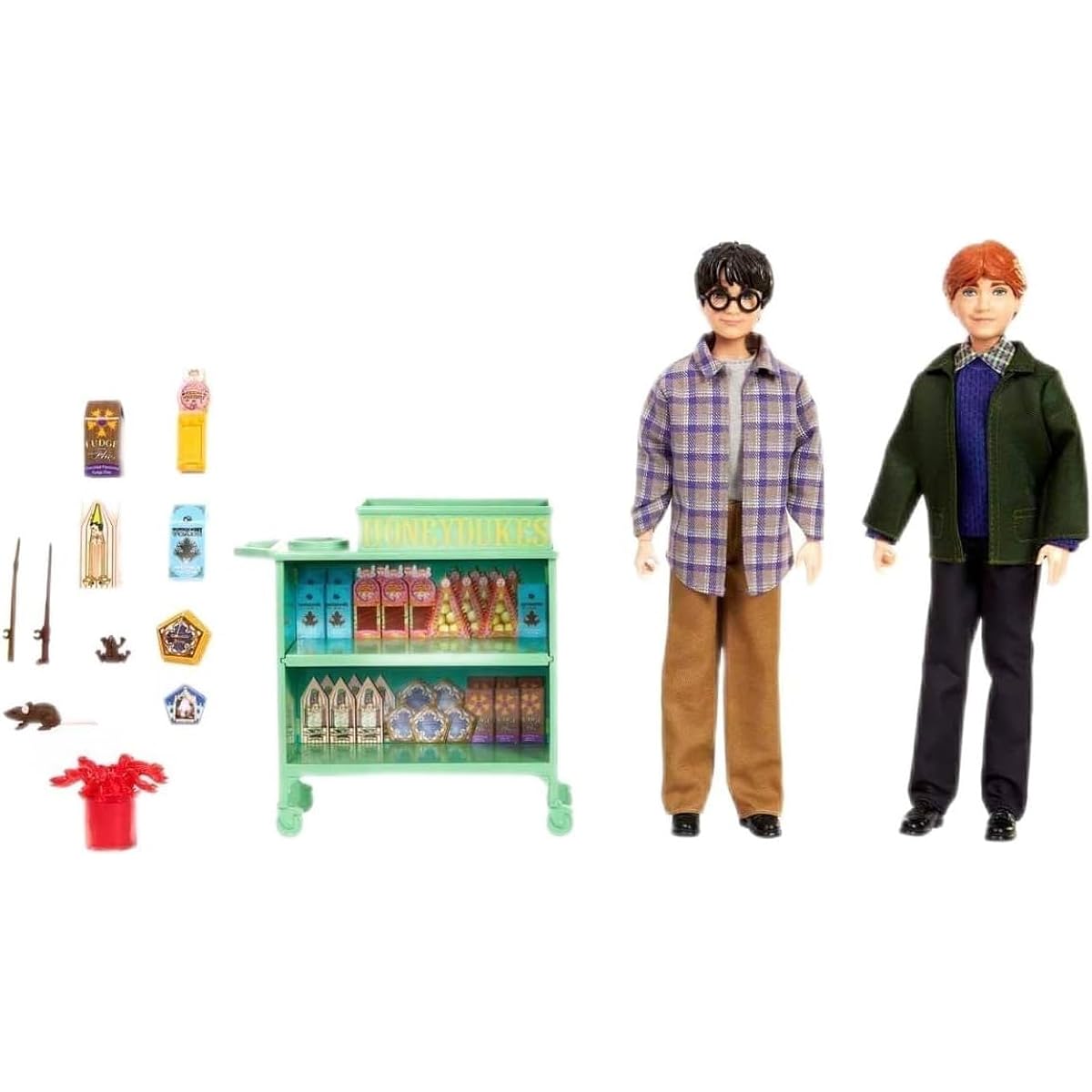 Mattel Harry Potter Toys Hogwarts School of Witchcraft and Wizardry Harry & Ron Express Doll with Accessories 12" Harry Potter Doll HND79