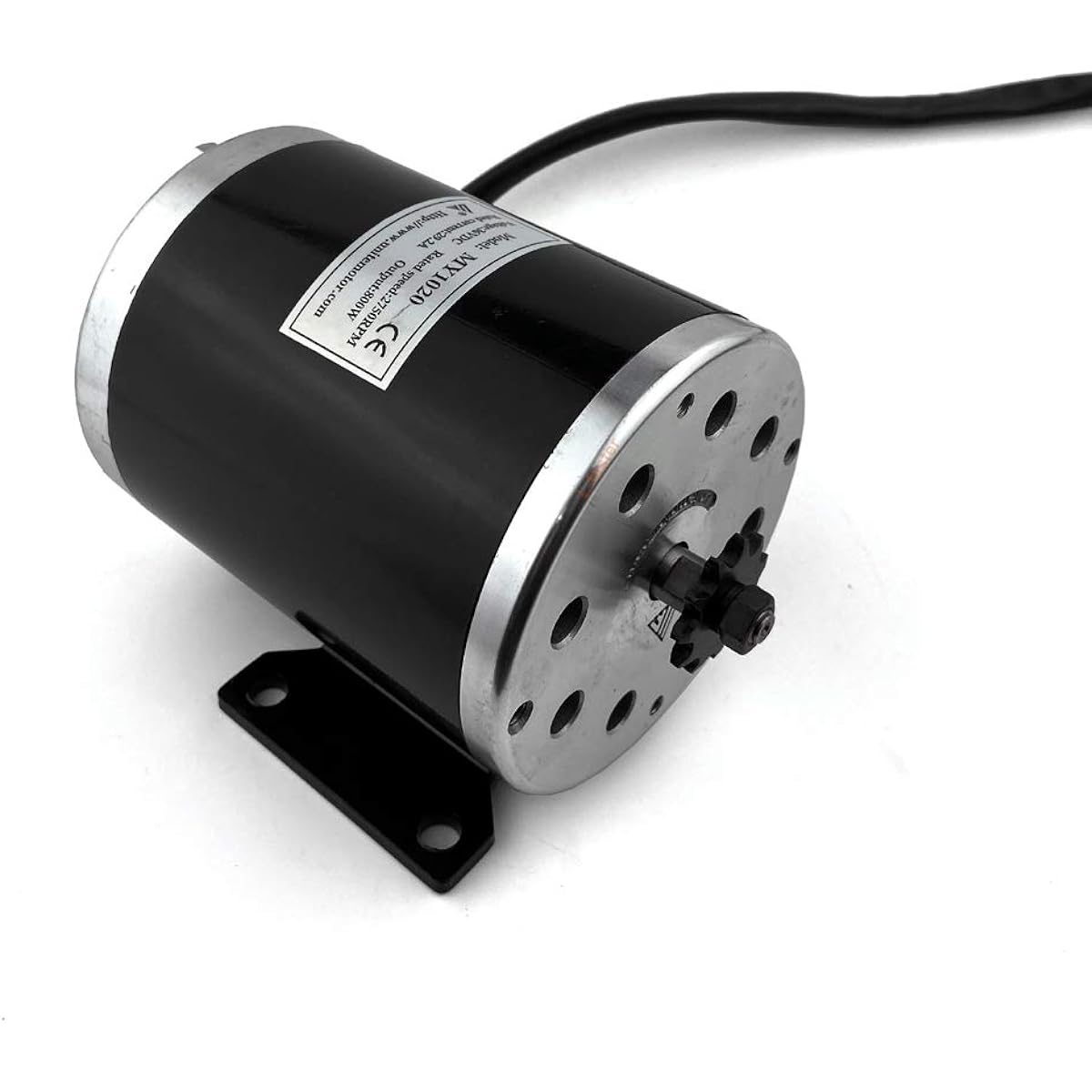 800W Electric Motor Bike Engine Kit High Speed Electric Barshed DC Motor DIY Electric Kids Go Kart Chain Drive Over 30km/h (48V Pedal Kit)