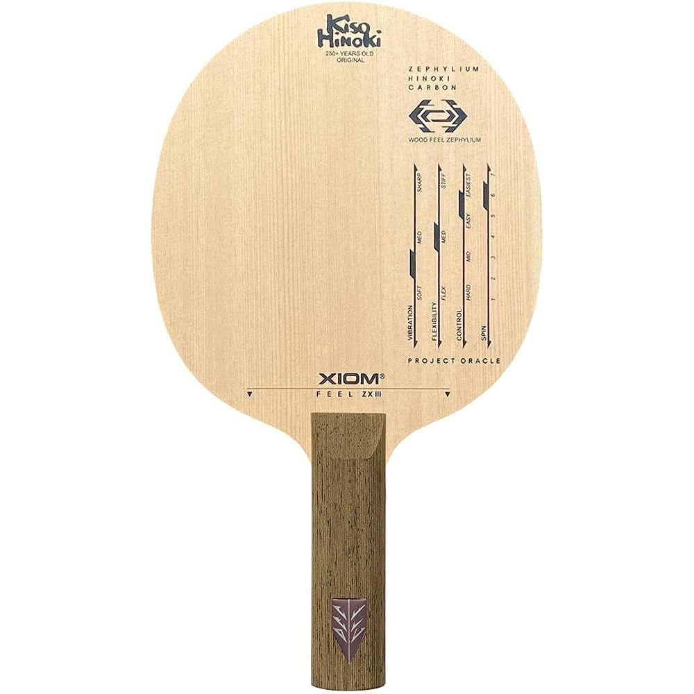 XIOM Table Tennis Racket Feel ZX 3 Shakehand Attack Straight 21703