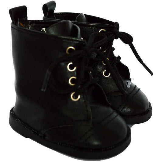 18" Doll Boots - Stylish Boots for Kennedy and Friends 18" Fashion Girl & Boy Dolls - Fits All 18" Fashion Dolls (Black)