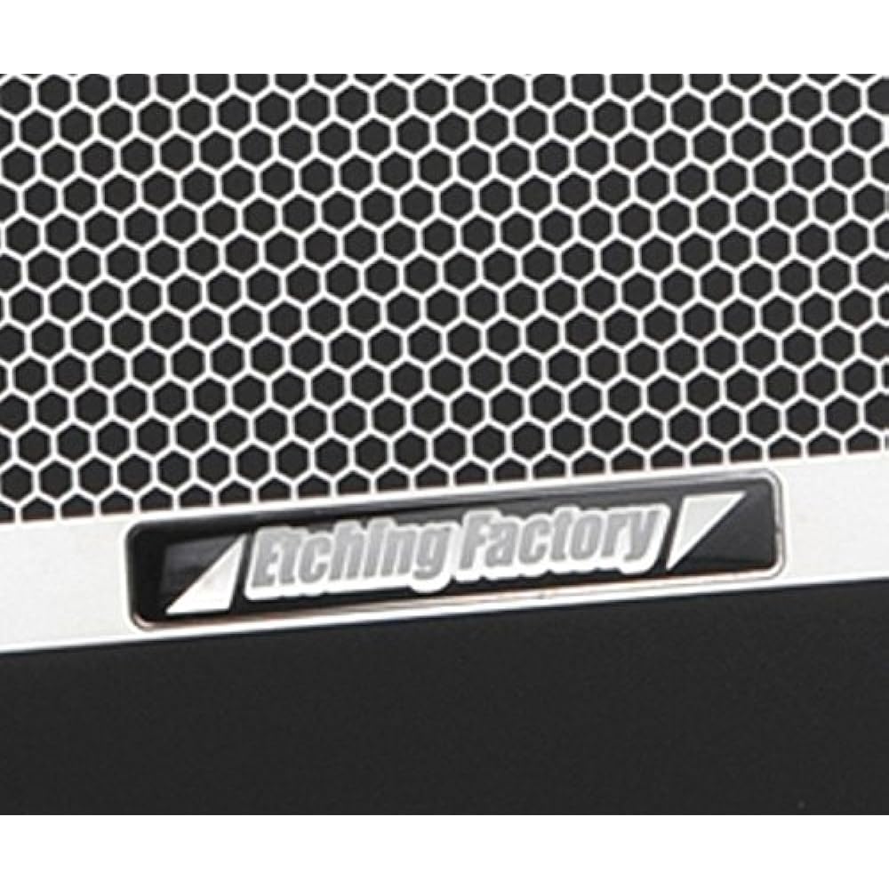 ETCHING FACTORY Core Guard Radiator Core Guard Emblem: Black Stainless Silver CBR400R 13- RGH-CBR400R-00
