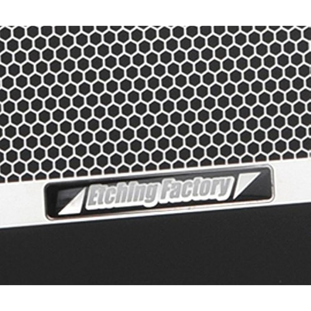 Etching Factory Core Guard Oil Cooler Guard Emblem: Black Stainless Silver XJR400 OGY-XJR400-00